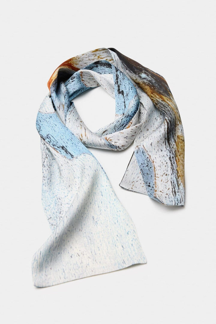 Spotted Bark Silk Rectangle Scarf