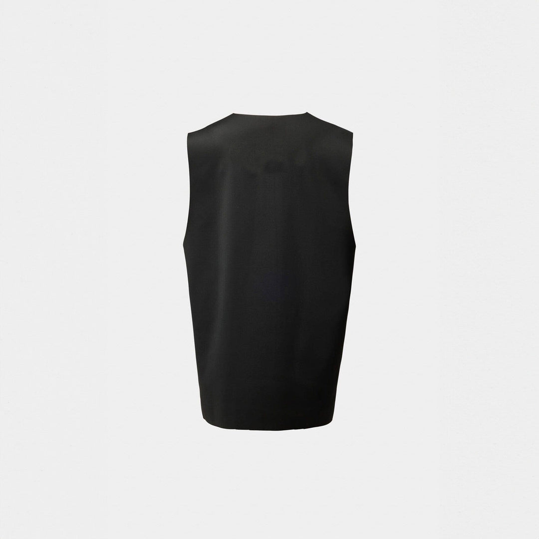 Black Long Line Vest
