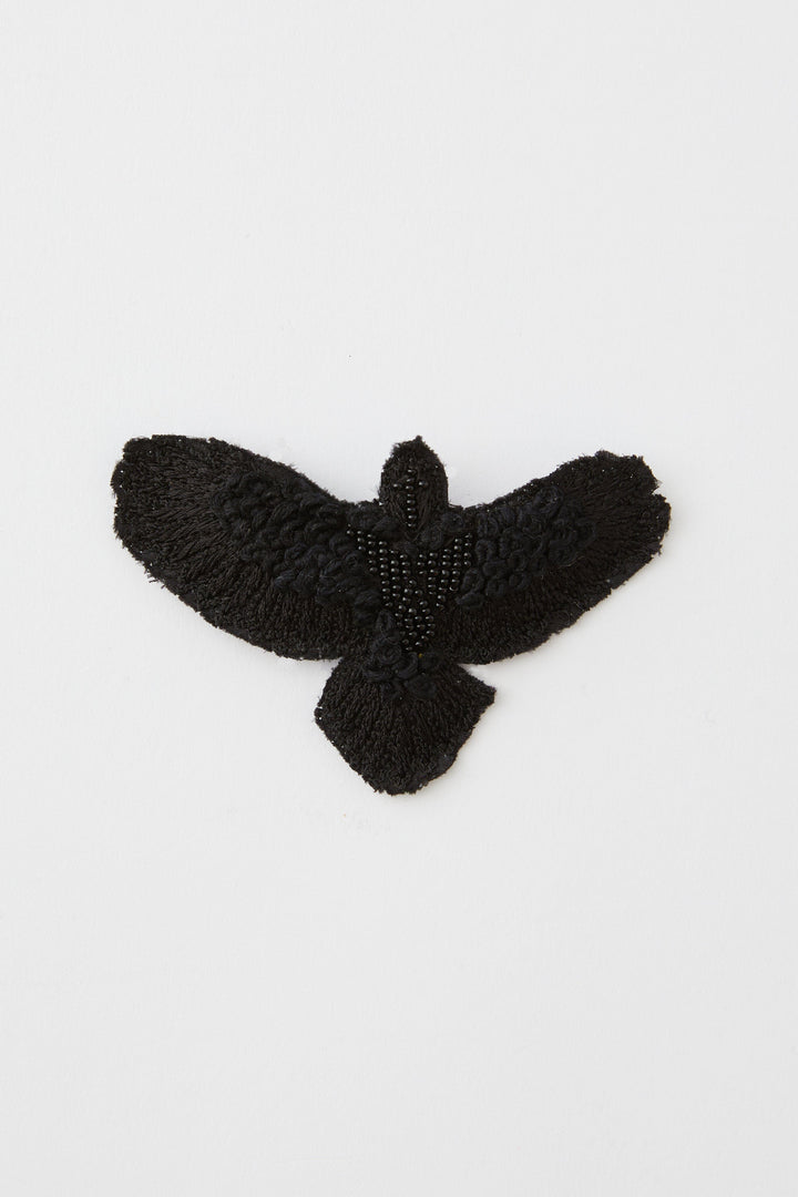 Embroidered Black Waa Brooch