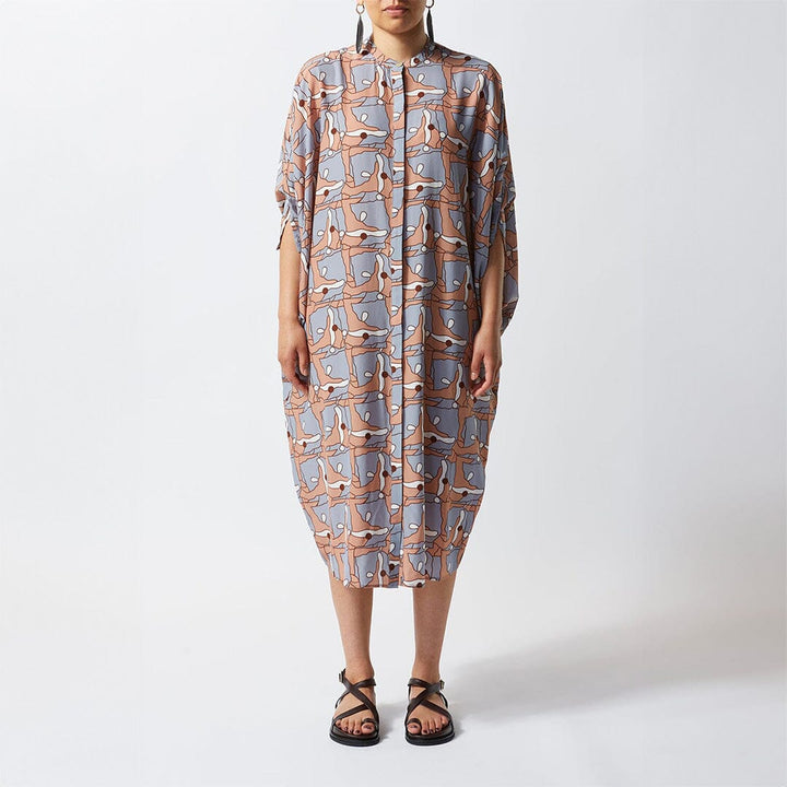 Places Silk Button Kaftan