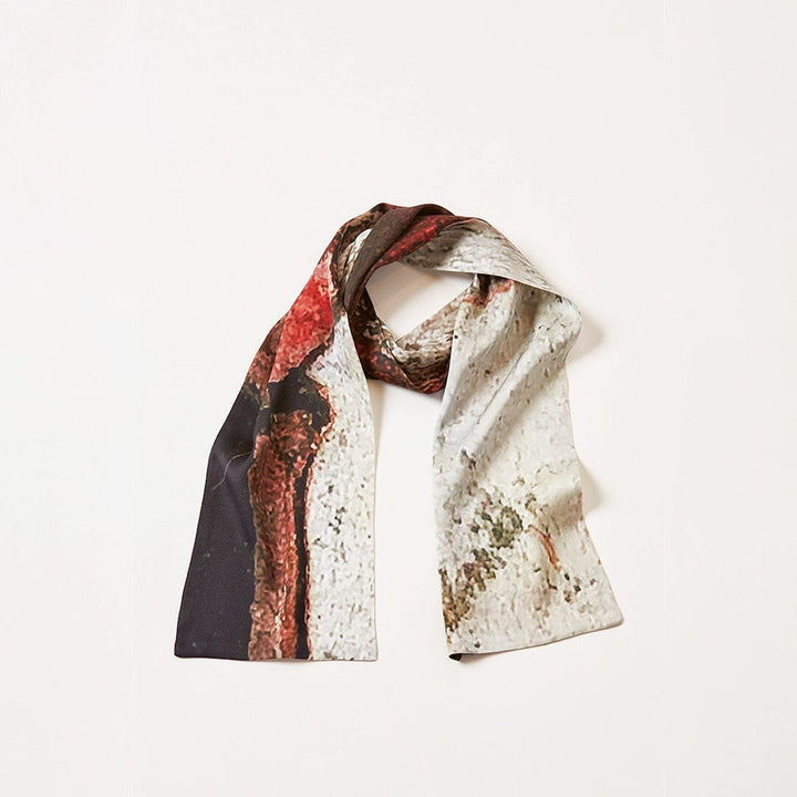 Shadow Bark Silk Scarf 130cms
