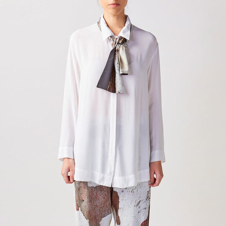 Shadow Bark Silk Scarf 130cms