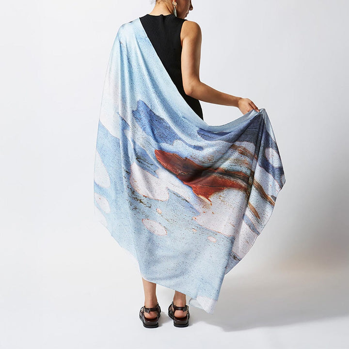 Spotted Bark Silk Scarf