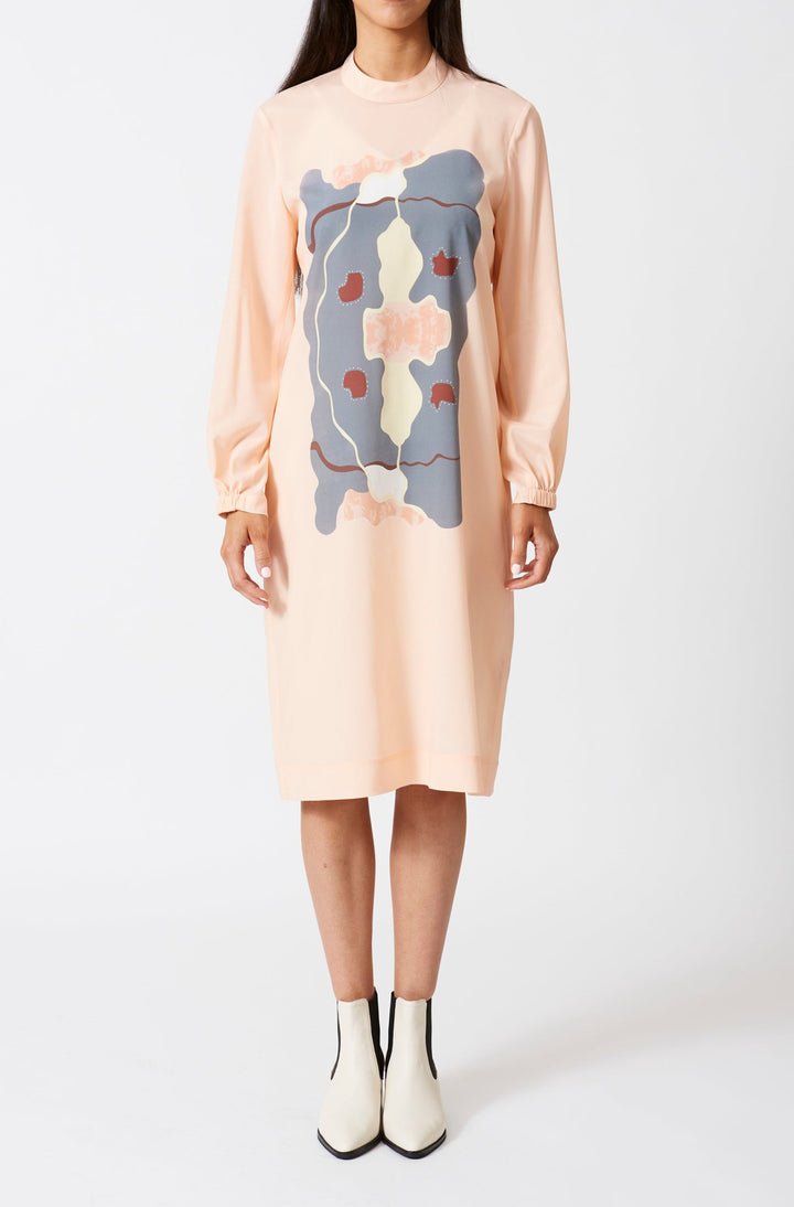 Dumba LS Silk Dress